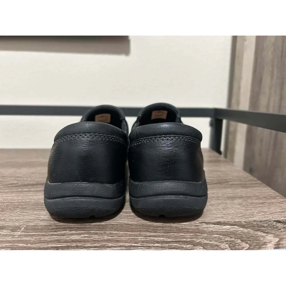 Merrell Encore Black Leather Buckle Slip On Loafers Shoes J69078 Womens 7 - Picture 7 of 8